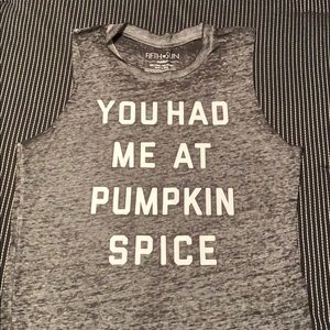 Pumpkin Spice Muscle Tank sz. M